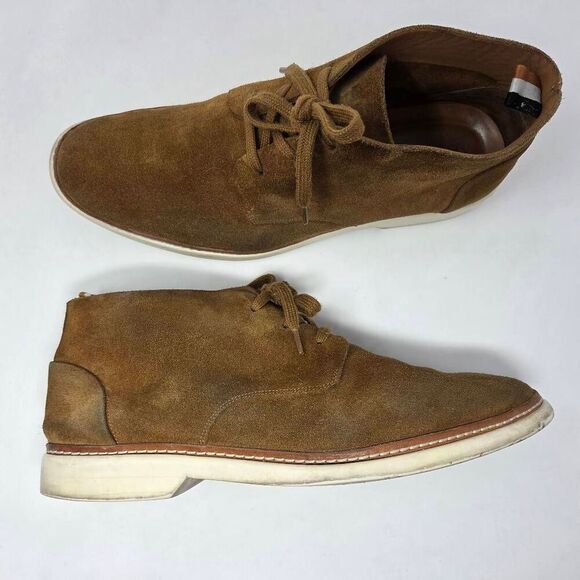 ALLEN EDMONDS WILDER BROWN SUEDE CHUKKA BOOTS MENS SIZE 12 D - Picture 1 of 9